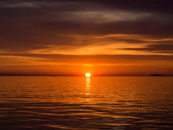 Sunset at Adriatic Sea — Stock Photo, Image