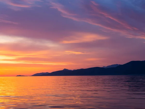 Sunset at Adriatic Sea — Stock Photo, Image