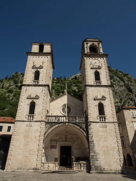 St. Tryphon Cathedral, Kotor — Stock Photo, Image