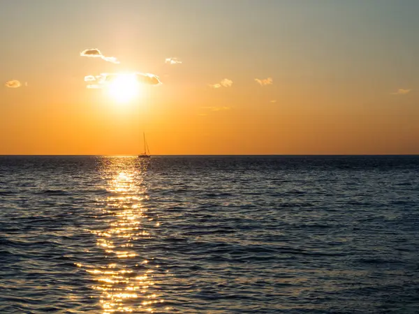 Sunset at Adriatic Sea — Stock Photo, Image