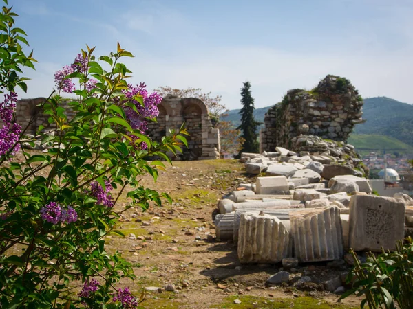 Selcuk Izmir Turkije, St. John Church archeologische site. — Stockfoto