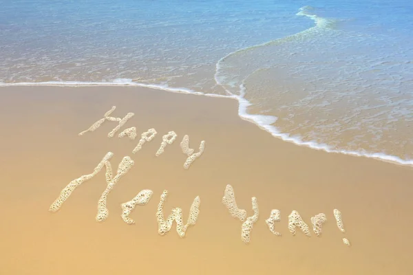 New Year beach background — Stock Photo, Image