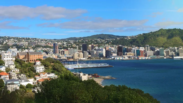 Vista aérea de Wellington, Nova Zelândia — Fotografia de Stock