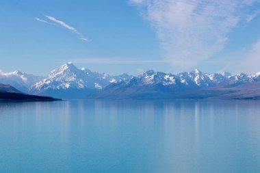 Pukaki Gölü, Cook Dağı ve Güney Alpleri, Yeni Zelanda