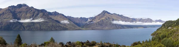 Lago Wakatipu Vista Panorâmica South Island Nova Zelândia — Fotografia de Stock