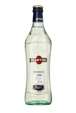 Beyaz martini şişesinde