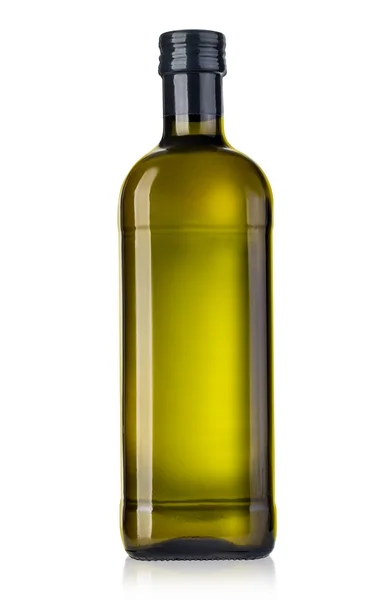 Olive oil bottle on white — Stock Photo, Image