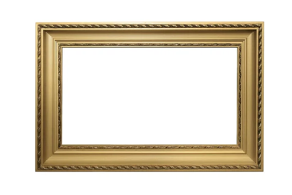 Gouden houten frame — Stockfoto