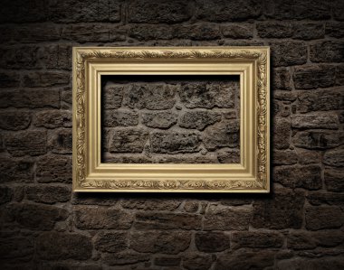 boş altın çerçeve
