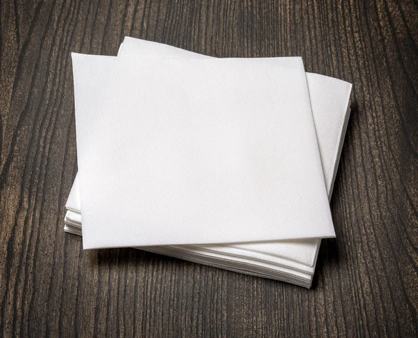 White paper napkin — Stock Photo, Image