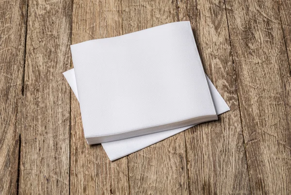Weiße Papierserviette — Stockfoto
