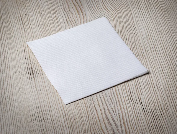 Білий папір для серветок — стокове фото