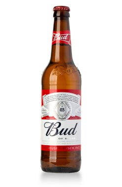  Budweiser tek bir şişe beyaz