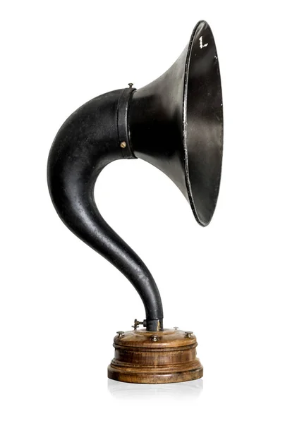 Bir whit antika radyo — Stok fotoğraf