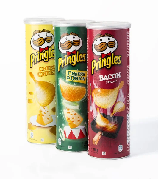 Pringles é uma marca de batatas fritas — Fotografia de Stock