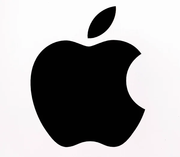 Logotipo da marca Apple — Fotografia de Stock