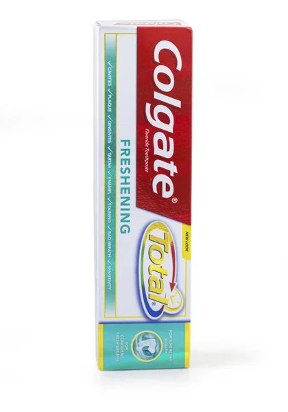 Pakiet z pasty do zębów Colgate — Zdjęcie stockowe