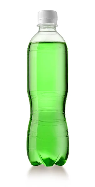 Plastic fles met een drankje — Stockfoto