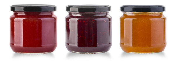 Jam jar isolated 