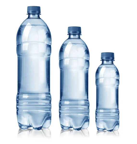 Drie flessen water — Stockfoto