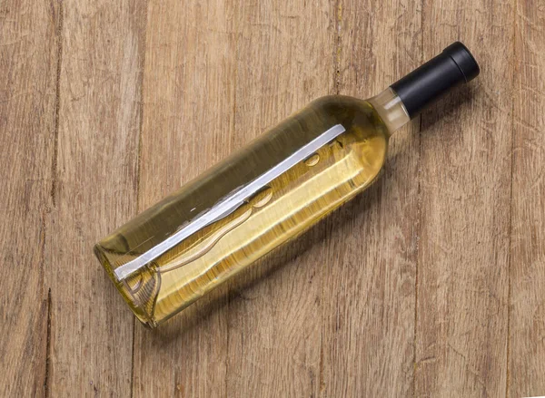 Glasflaska vin — Stockfoto