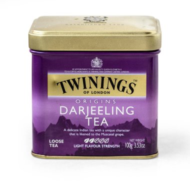 f Twinings çay poşeti beyaz izole