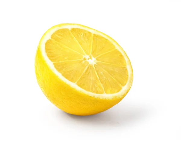 Juicy yellow slice of lemon — Stock Photo, Image