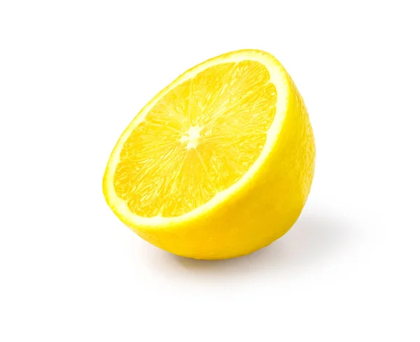 Juicy yellow slice of lemon — Stock Photo, Image