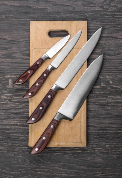 Uppsättning kök knivar — Stockfoto
