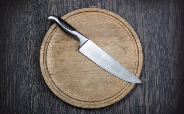 Big kitchen knife — Stock Photo, Image