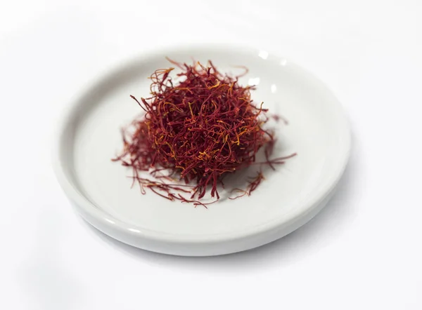 Saffron isolated on white background — Stock Photo, Image