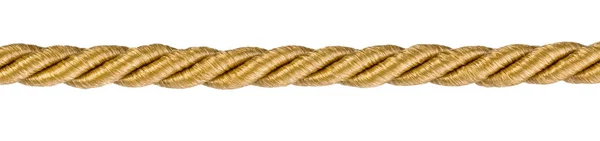 Golden rope izolated — Stock Photo, Image