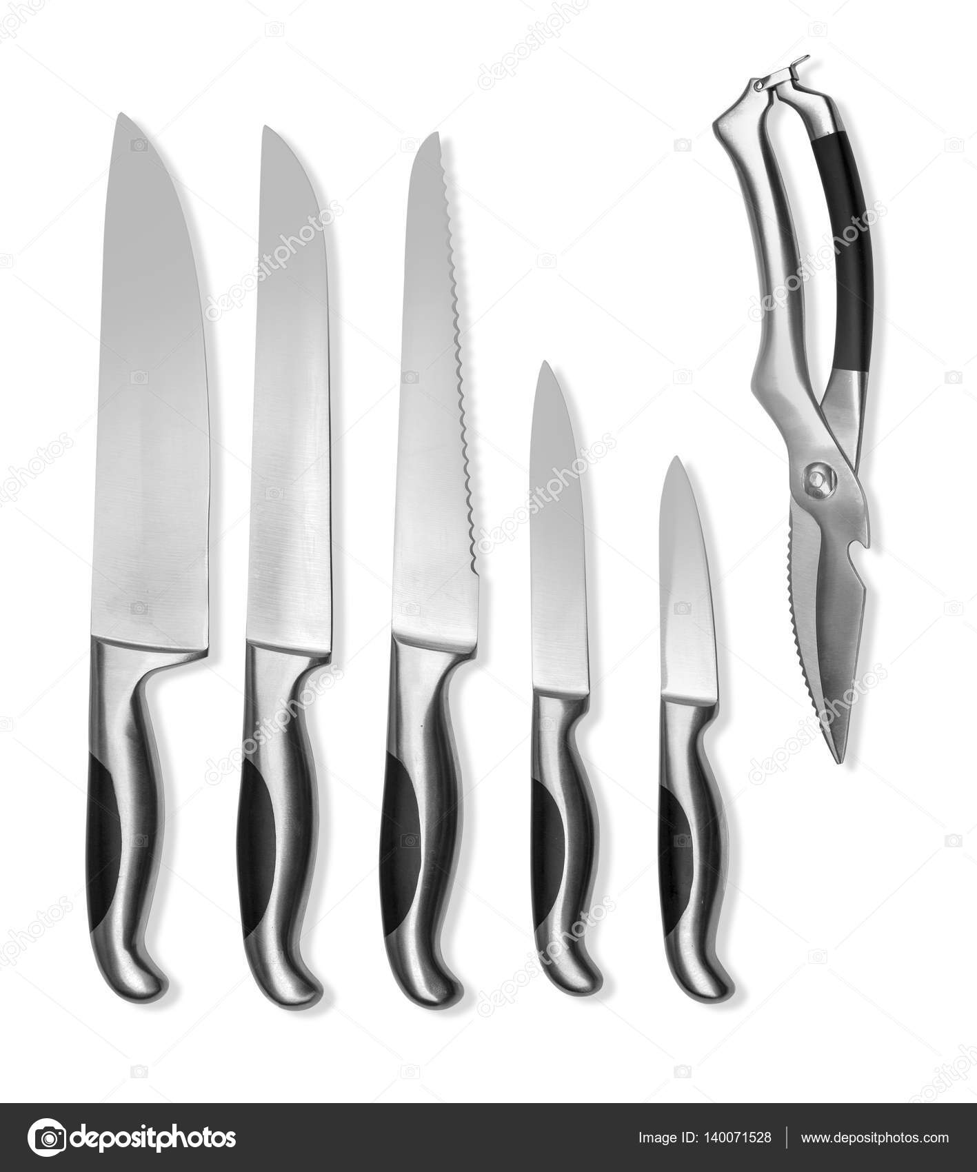 Conjunto de cuchillos de cocina — Foto de stock © kornienkoalex #140071528