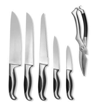 Beyaz set bıçak