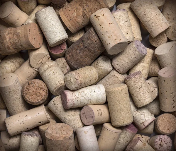 Corchos de vino usados de cerca — Foto de Stock