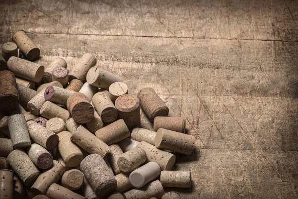 Wine corks on wooden — Stock Photo, Image