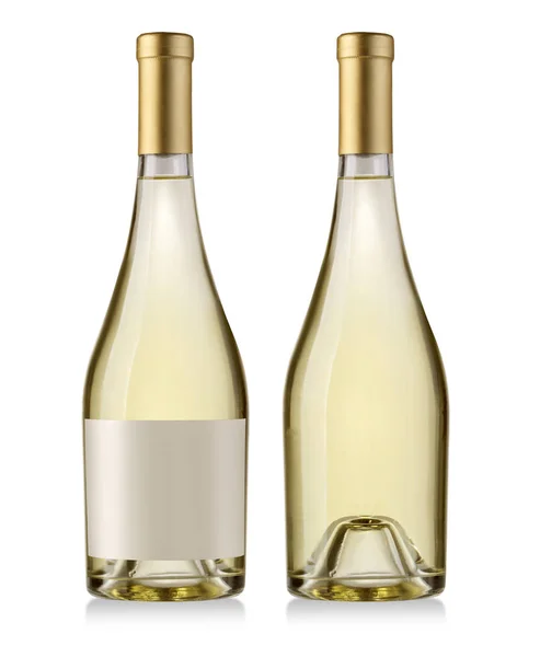 Witte wijnfles — Stockfoto