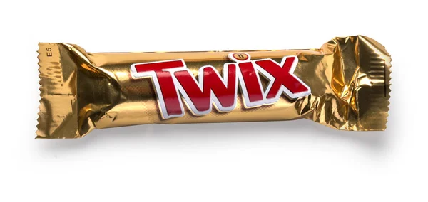 Twix wrapper isolado em branco — Fotografia de Stock