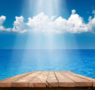 manzara ile güneşli gün