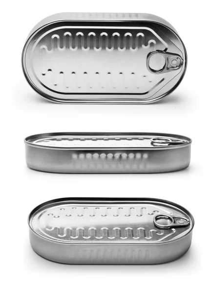 Canned food isolated on white — Stock Photo, Image