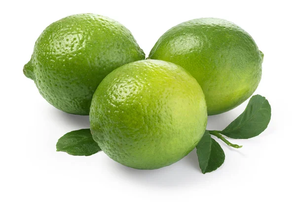 Lime. Fresh fruit with leaf — Stock Photo, Image