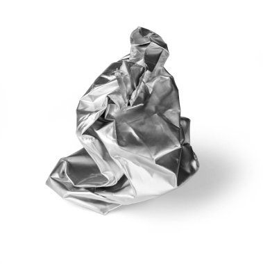 buruşuk ambalaj izole