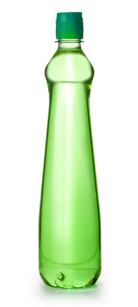 Groen plastic fles — Stockfoto