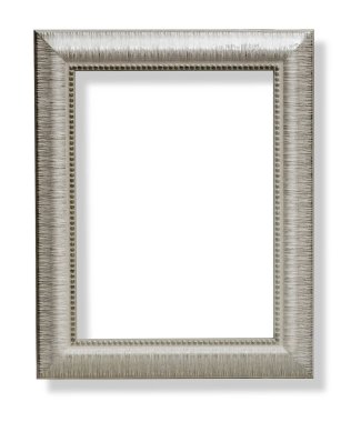 Gümüş çerçeve izole