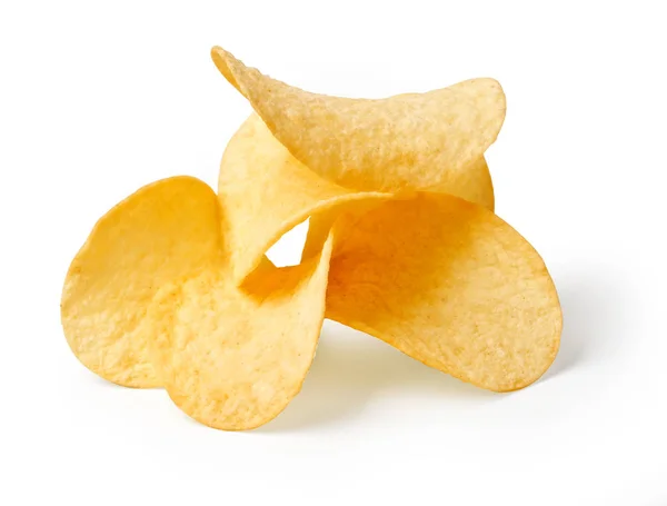 Chips isolated on white — Stock Photo, Image