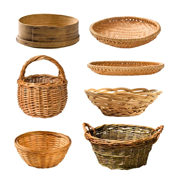Empty basket set — Stock Photo, Image