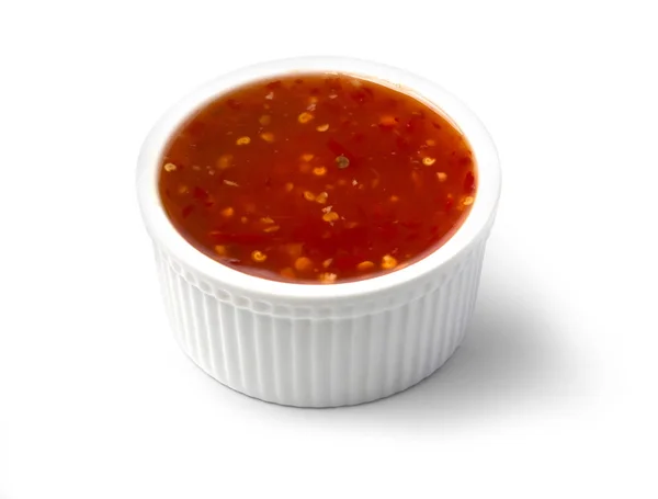 Barbecue Sauce in a white bowl — Stock Photo, Image