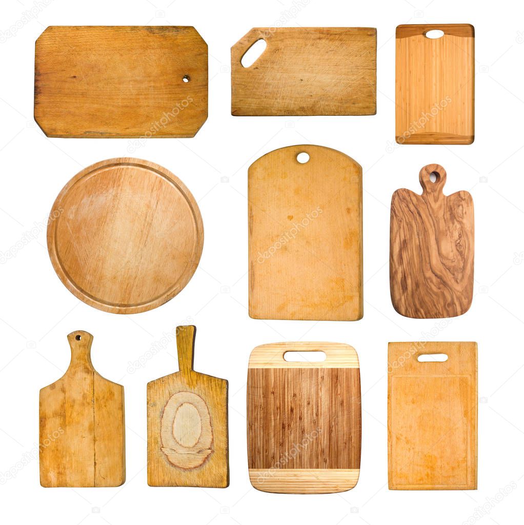 chopping boards isolated