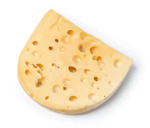 Stück Käse isoliert — Stockfoto