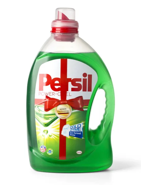 Plastikowe butelki Persil Power Gel — Zdjęcie stockowe